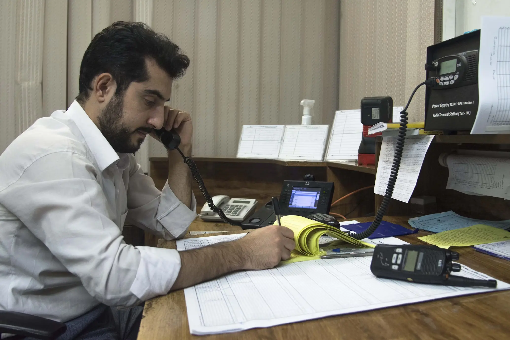 Person working on project